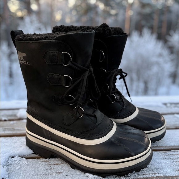 SOREL Men's Caribou Waterproof Winter Boots / Worn Once - Picture 1 of 8